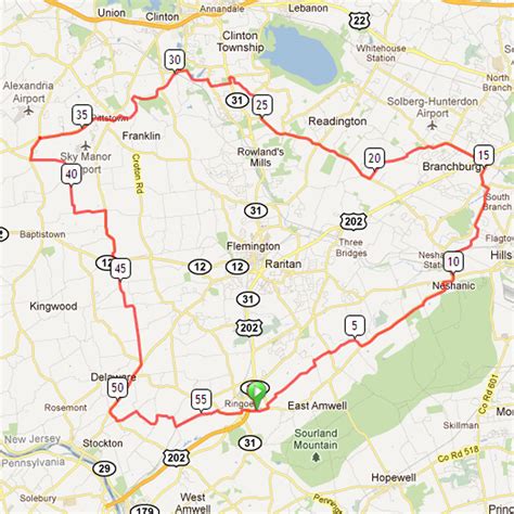 Ringoes New Jersey Map at Cathy Remington blog