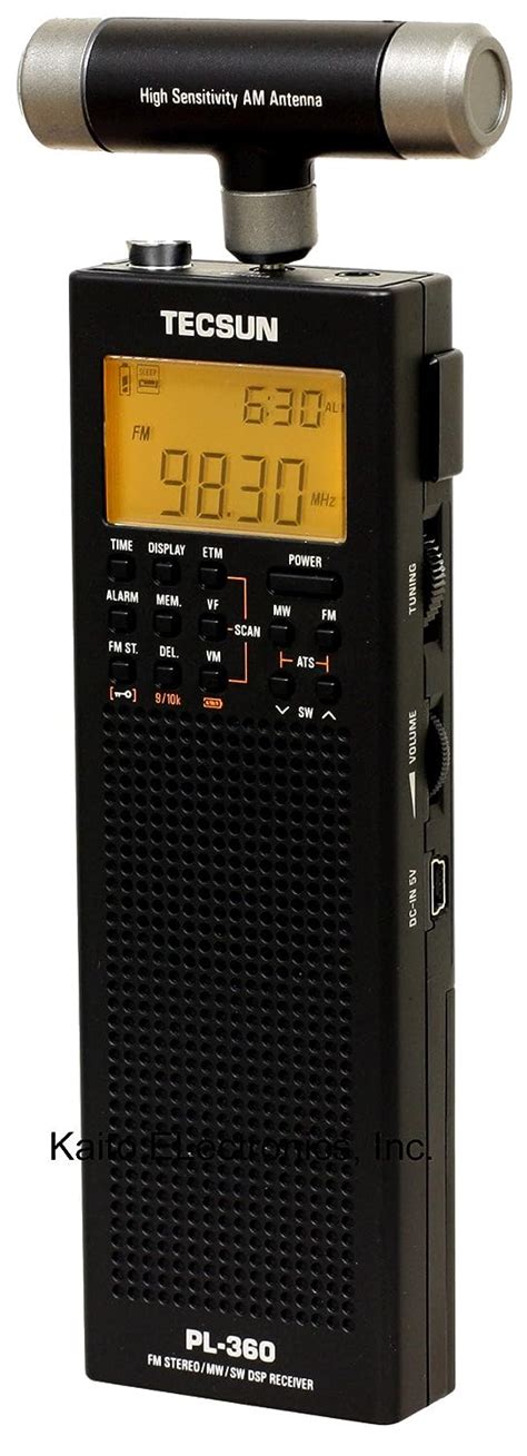 Kaito Tecsun Digital PLL Portable AM/FM Shortwave Radio with DSP (Black ...
