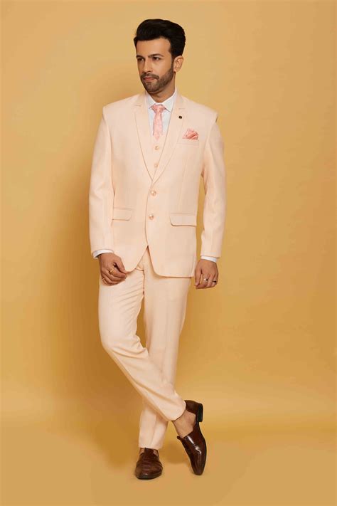 Uncommon Peach Blazer Set – Karveer Creation