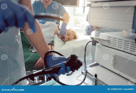 Internist Doctors during Stomach Examination Stock Photo - Image of endoscope, physician: 123802720