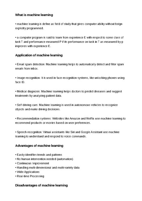 ML 101: Comprehensive Notes on Machine Learning Concepts and ...