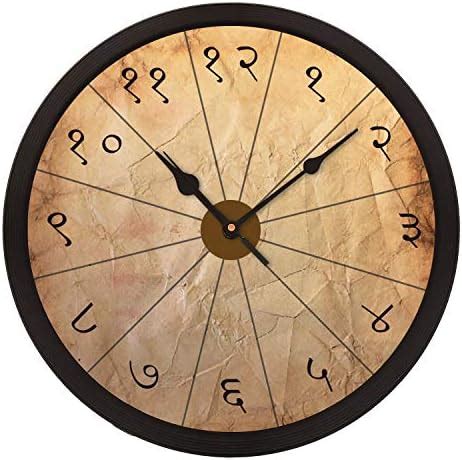 Buy eCraftIndia Round Shape Hindi, Marathi Numbers Analog Designer Wall ...