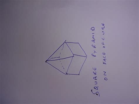 A polyhedron is made by placing a square pyramid exactly on one face of ...