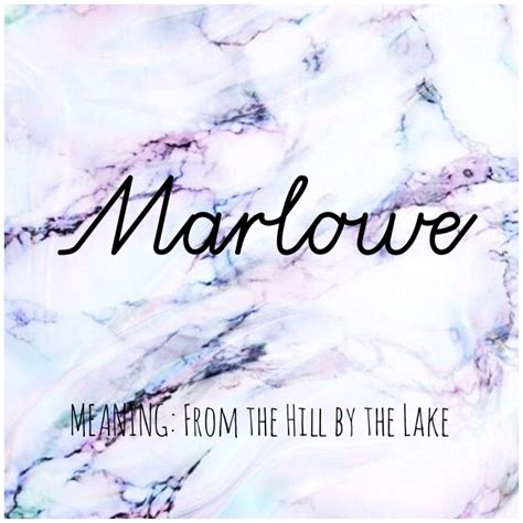 MARLOWE #Names #Marlowe #BabyNames | Cute names, Baby girl names, Cute ...