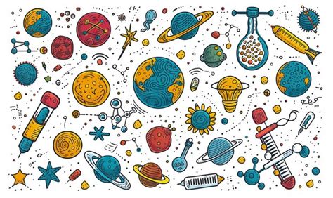 Cute Science Pattern 的图像结果