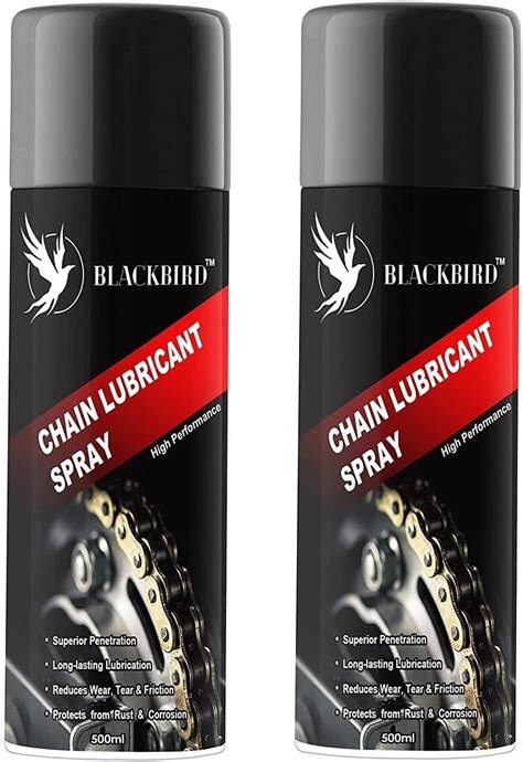 BLACKBIRD Bike Chain Lube Spray 500 ML Chain Lubricant | Chain Spray ...