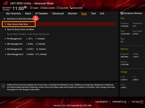 Image result for Install Default Secure Boot Keys