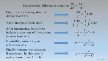 Image result for Calculus Separation of Variables