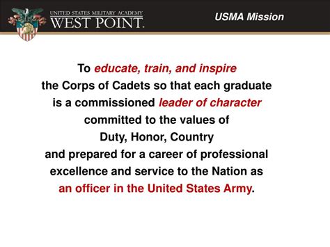 The United States Military Academy commissions officers into the United States Army.