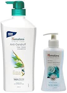 Himalaya Oil Clear Lemon Face Wash & Himalaya Anti-Dandruff Tea Tree ...