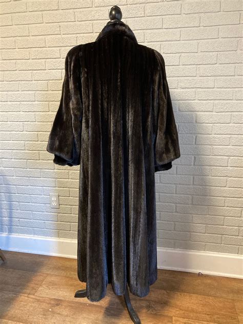 Mink Swing Full Length Coat Vintage Muscalus Fur Brown Mink | Etsy