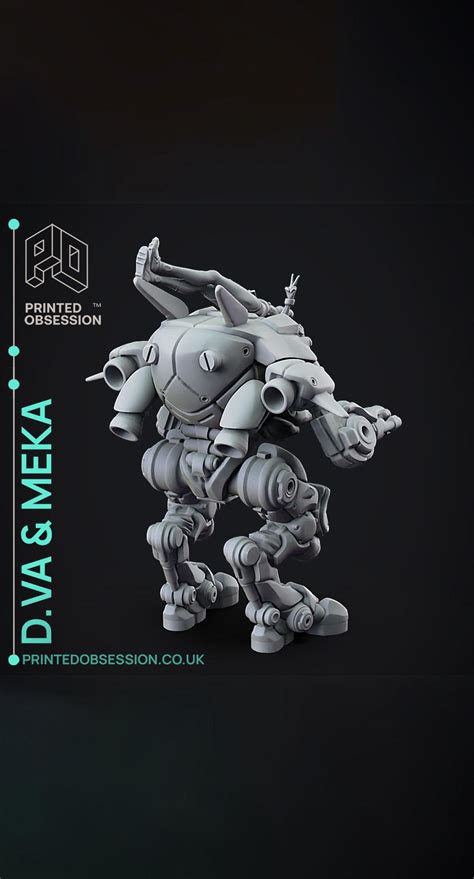 Dva and Meka - Overwatch - Fan Art - 3D model by printedobsession on ...