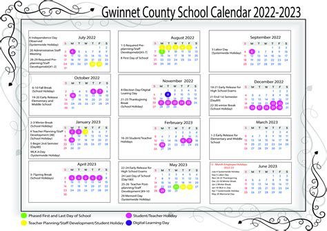 Gwinnett County Public School Calendar 2022 23