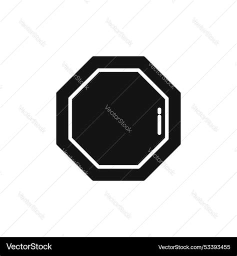 Octagon icon isolated on white background Vector Image