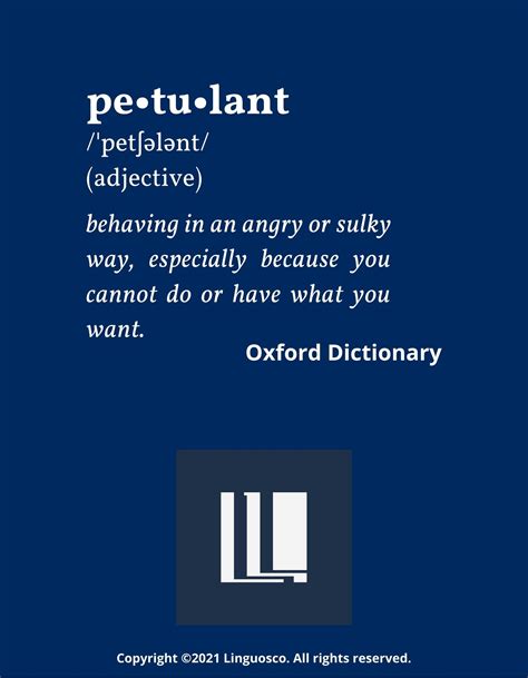 Word of the Week: Petulant