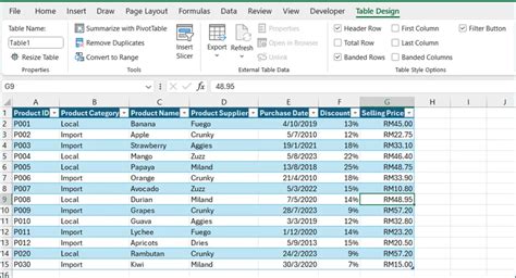 Image result for Excel Table Design Aesthetic