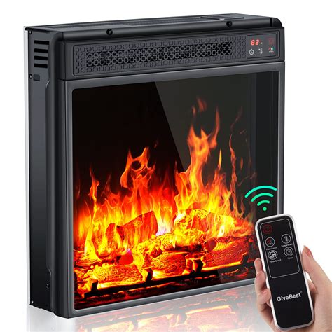 Buy 18-inch Electric Fireplace Heater with LED Realistic Flame Effect ...