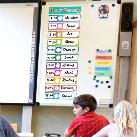 12 Pcs Daily Routines Schedule Cards, Schedule Pocket Chart Add-Ons ...