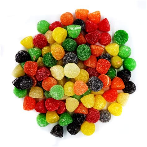 FirstChoiceCandy Giant Gumdrops Assorted Sugar Sanded Gum Drops In A ...