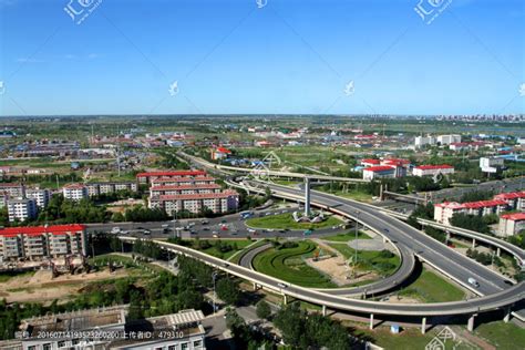 黑龙江省大庆市俯视图高清图片下载-正版图片501559388-摄图网