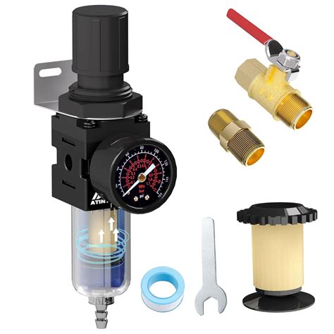 ATINY 14 NPT Air Compressor Filter Regulator Combo with 5 India | Ubuy