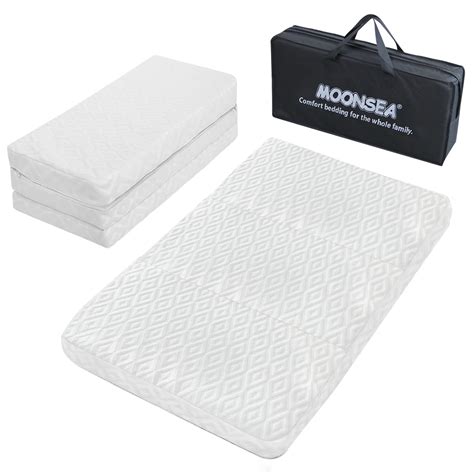 Pack n Play Trifold Mattress Topper, Pack and Play Mattress Foldable ...