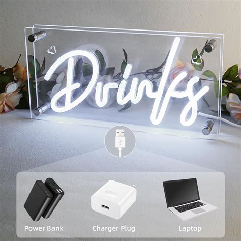 Lamomo Bar Neon Sign, Drinks Signs USB LED Desk India | Ubuy
