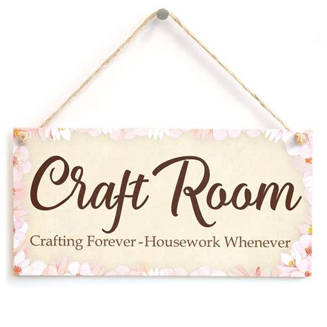 Buy Meijiafei Craft Room Crafting Forever - Housework Whenever - Super ...