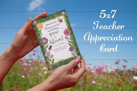 Teacher Appreciation Card Graphic by Sunny Jar Designs™ · Creative Fabrica