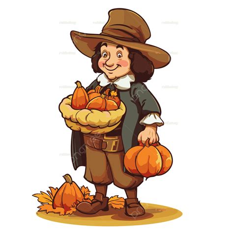 Pilgrim Thanksgiving Clip Art