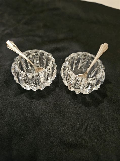 A Group of Vintage Salt Cellars With Unique and Beautiful Spoons - Etsy