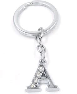 AFH Stylish Letter A Simple Alphabet Key Ring Key Chain Key Chain Price ...