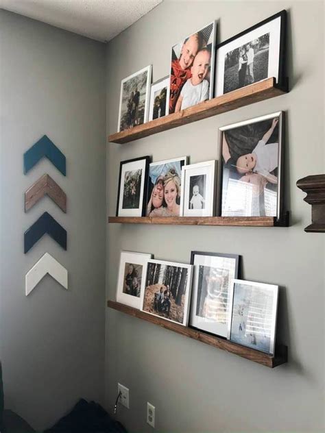 Picture Ledge Shelves | Wall shelves bedroom, Picture frame shelves, Picture ledge