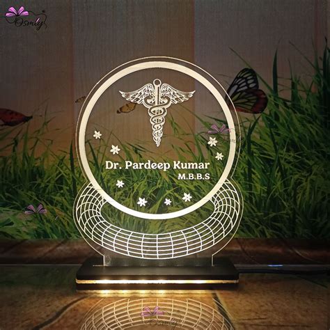 OSMLY Round Acrylic Doctor Name Plate - Buy Online Acrylic Frame
