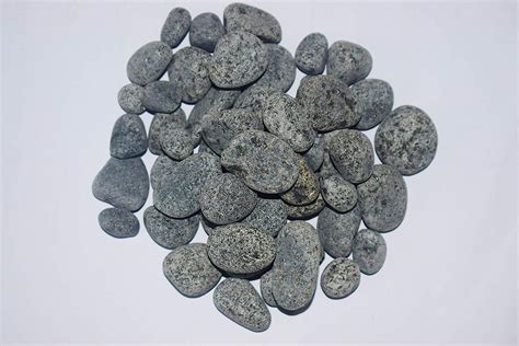 Design Stones Black Stone Pebbles for Aquarium and Garden, Waterer Fall ...