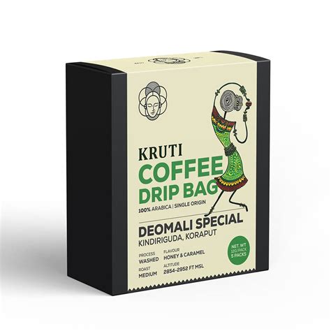 Kruti Coffee - Quick Brew Travel Coffee Drip Bags Pack Of 5 | Premium ...