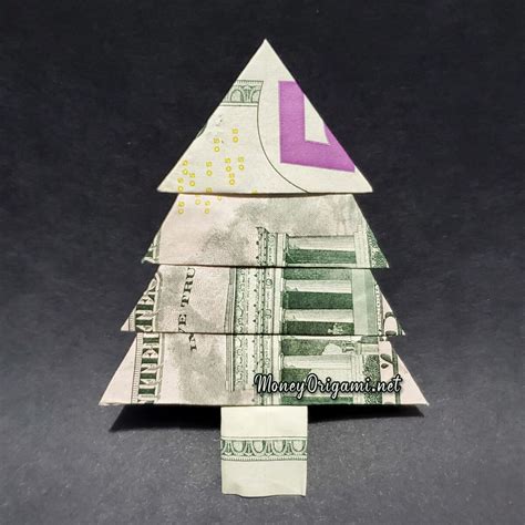 Origami Christmas Money Ornaments