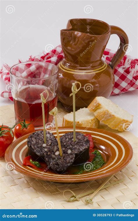 Spanish Cuisine. Morcilla De Burgos. Black Pudding. Stock Image - Image ...