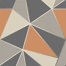 Grey And Burnt Orange Wallpaper by Decor Apex Geo Burnt Orange Wallpaper Fd42002 Grey And Burnt Orange Wallpaper