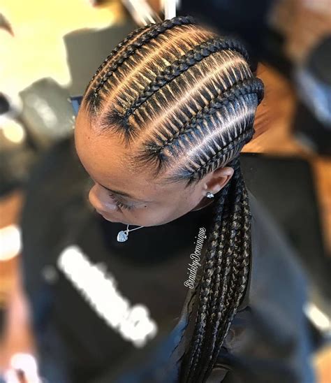 35 Beautiful Cornrow All-Back Styles | ThriveNaija | Cornrow hairstyles ...