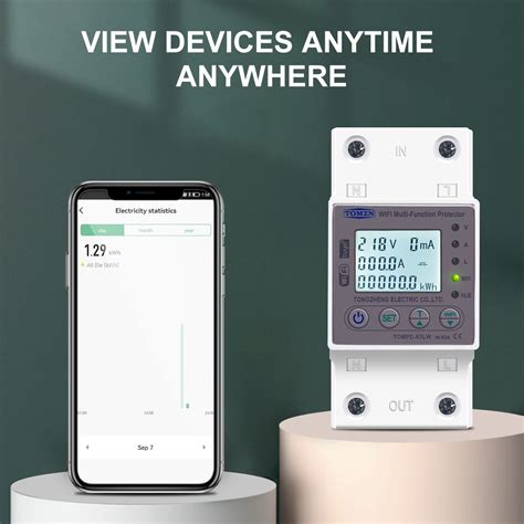 Energy Meter Circuit Breaker KWh WIFI Timer Current India | Ubuy