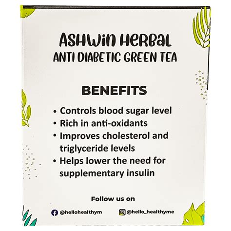 Ashwin Herbal Anti Diabetic Green Tea : Hello Healthy