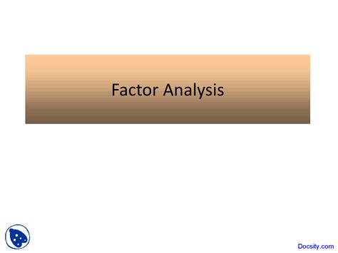 Image result for Factor Analysis Statistics