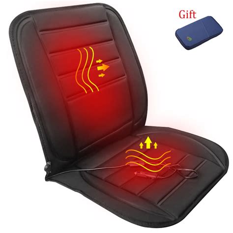 iMounTEK 12V Heated Car Seat Cushion for Cars Trucks Vans SUV, Adjustable Temperature Auto Seat ...