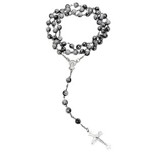 Fianoeir 8mm Spiral Bead Catholic Rosary Necklace | Handcrafted Prayer ...
