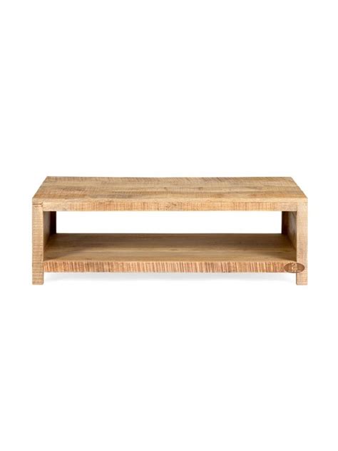 Angel Epsilon Coffee table | TV Unit | Mango Wood | Roughened | Natural