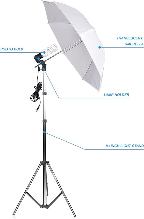 Emart 200W 5500K Umbrella Lighting Kit for India | Ubuy