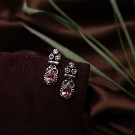 Silver Oxidised Earrings | Stud Earrings | Jhumka | starting @₹1,750