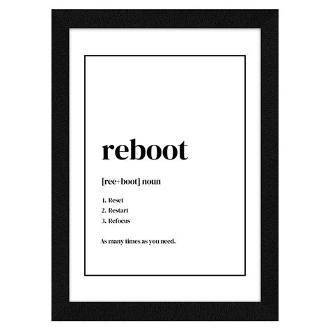 ArtX Paper Reboot Quirky Office Quotes, Motivational Quotes Wall Frames ...