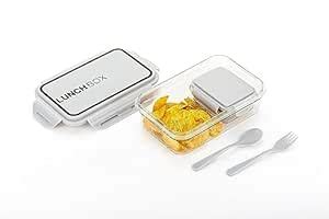 Buy Entisia Lunch Box for School - 4 Compartment Plastic Tiffin Box ...